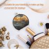 NYYYTTTEU Golden Marble Pattern Artwork Folding Compact Makeup Mirror view 4