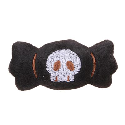 Acunny Halloween Cat Toy, Interactive Plush Toy with Eyeball and Skull
