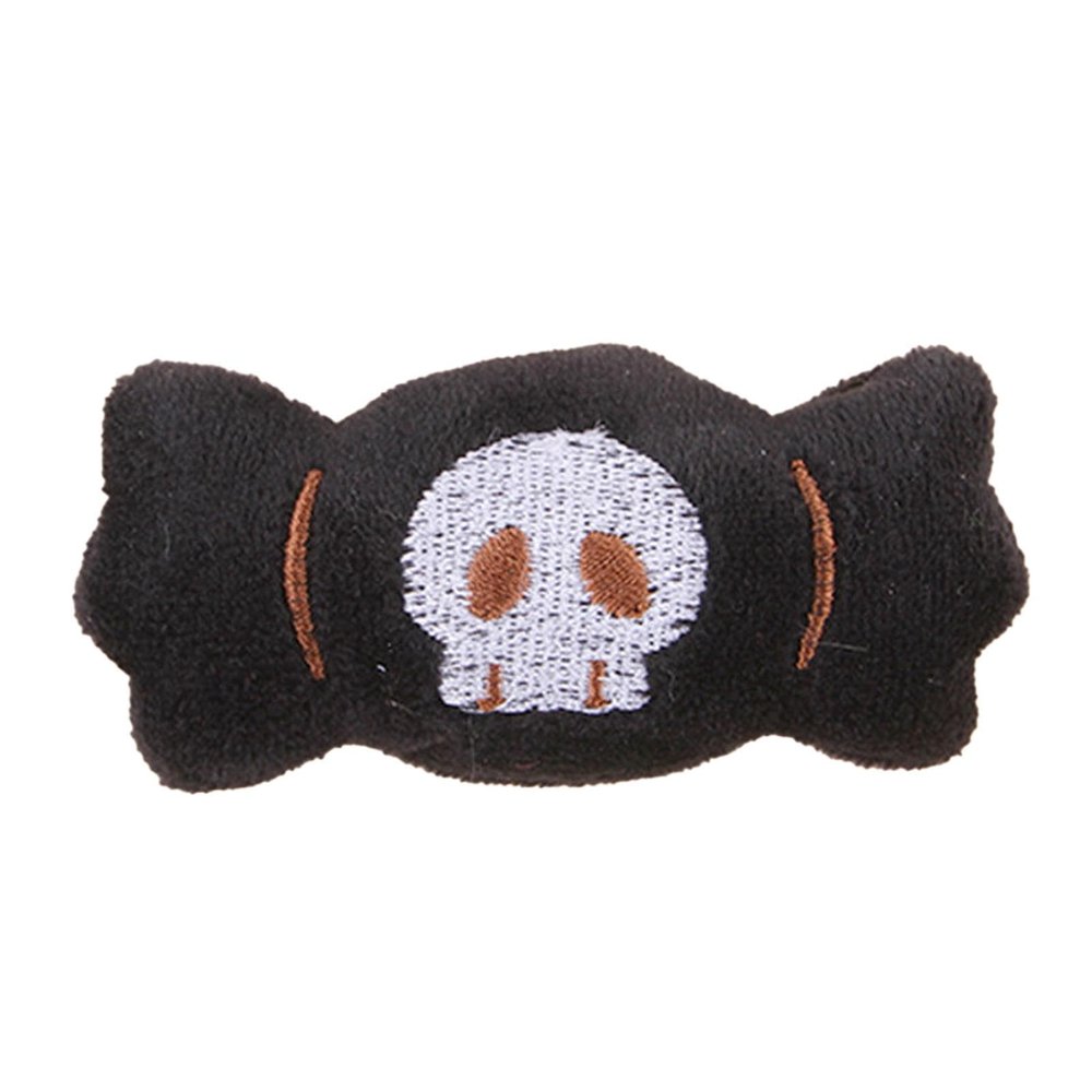 Acunny Halloween Cat Toy, Interactive Plush Toy with Eyeball and Skull