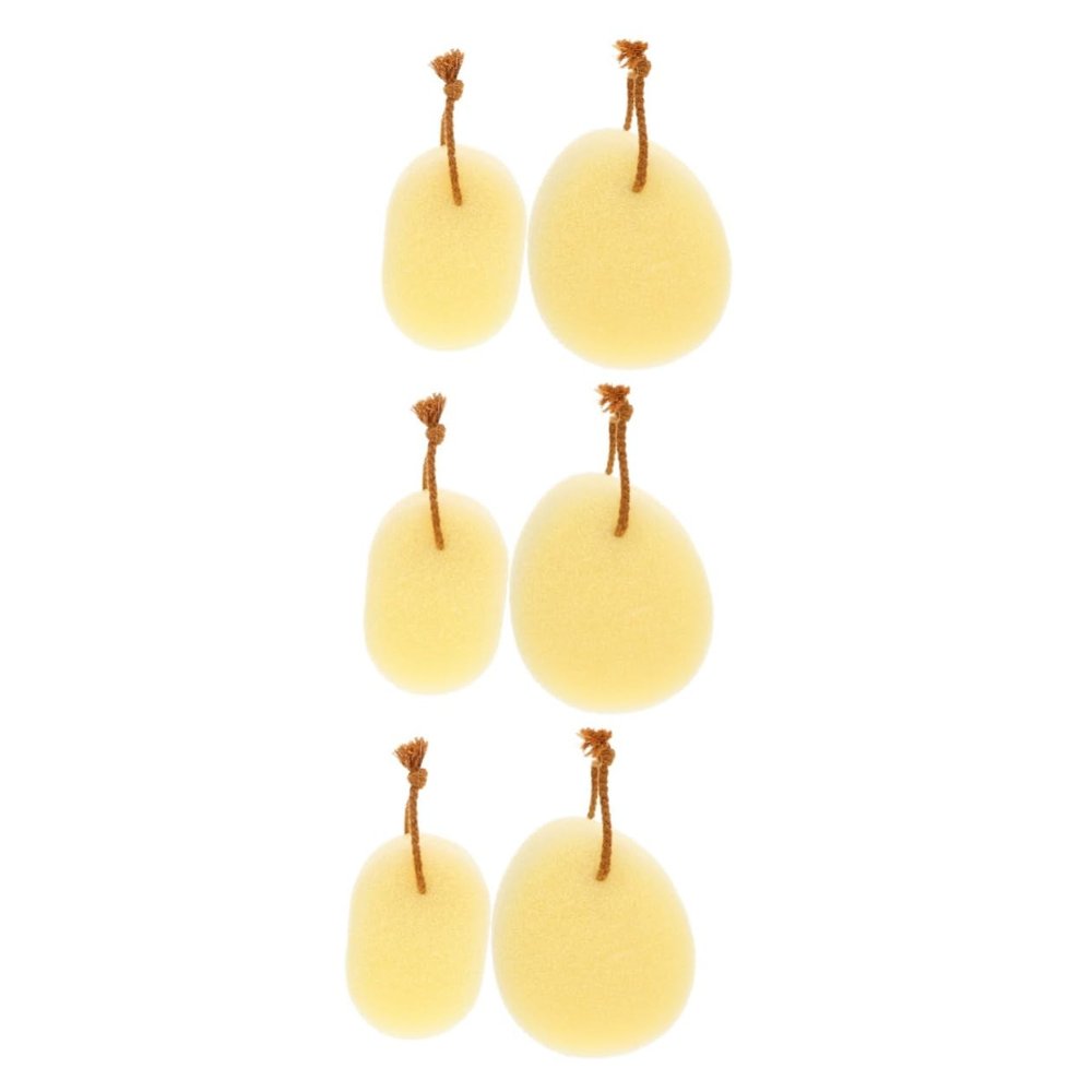 minkissy 6-Piece Bath Exfoliating Sponge Set