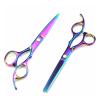 7-Inch Large Purple Pet Grooming Shears, Hair Removal Shears, Thinning Shears, Hair-Cutting Shears (Purple) (6-Inch Set) view 2