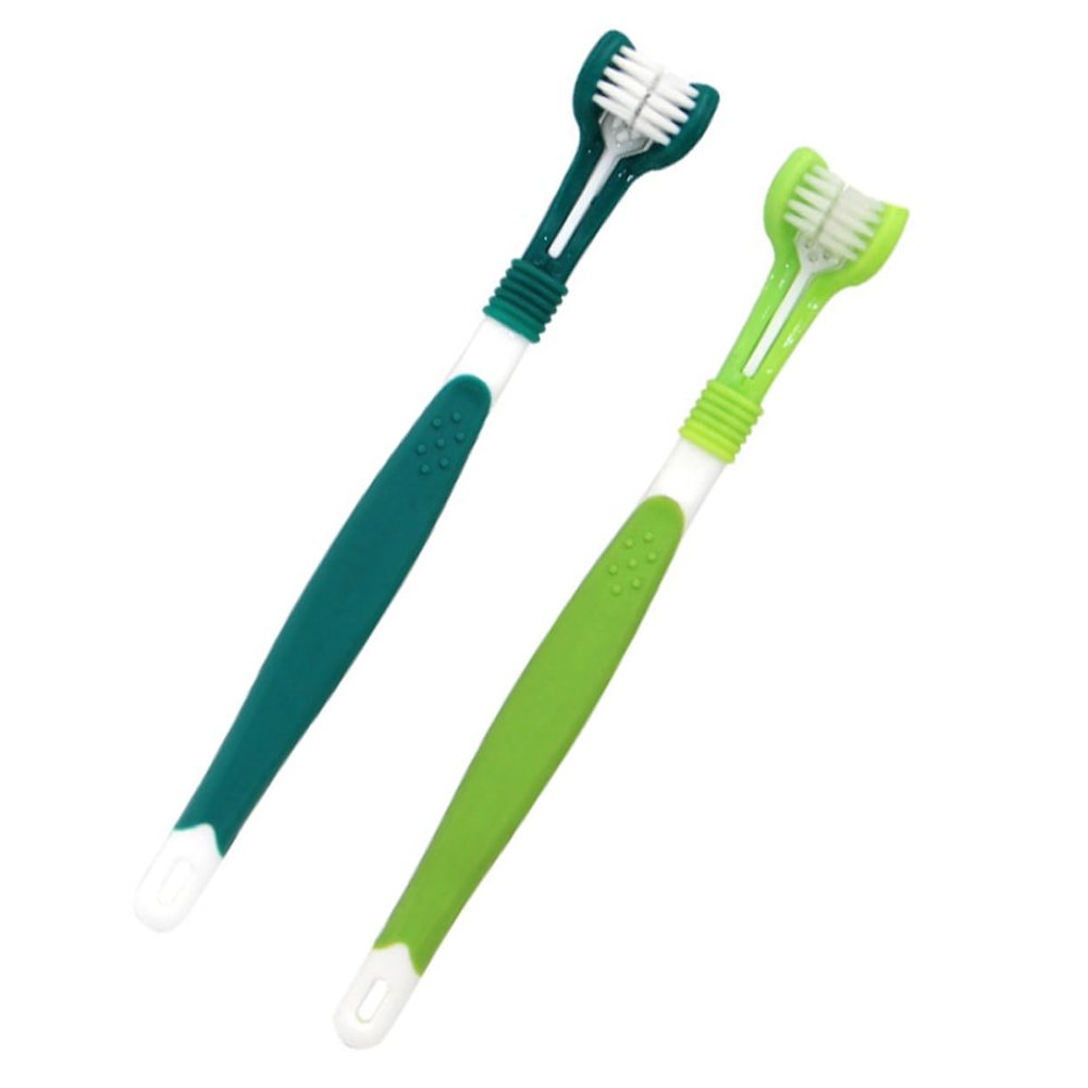 CORHAD 2-Pack Pet Toothbrush for Dogs and Cats