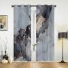 ZDLLDZ Gray Marble-Texture Blackout Curtains for Kids' Room, 168 x 229 cm (W x H), Set of 2 view 2