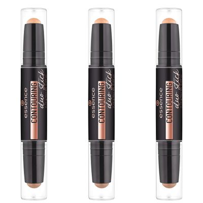 essence Contouring Duo Stick No. 40 Tan, Matte, 3-Pack