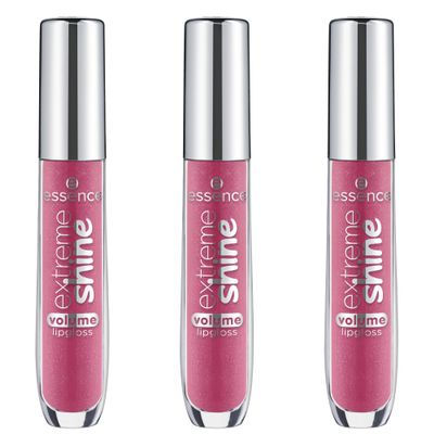 essence extreme shine volume lip gloss, No. 13 Pink, Shiny, Radiant Fresh, Translucent, Vegan, Oil-Free, Preservative-Free, Paraben-Free, 3-Pack (3 x 5 ml)