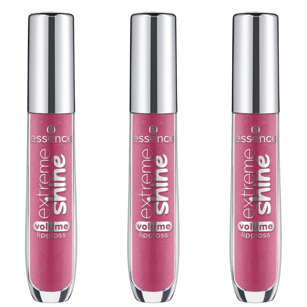 essence extreme shine volume lip gloss, No. 13 Pink, Shiny, Radiant Fresh, Translucent, Vegan, Oil-Free, Preservative-Free, Paraben-Free, 3-Pack (3 x 5 ml)