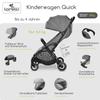 Lorelli Quick Compact Stroller, One-Hand Fold, 8.4 kg, Up to 22 kg, Gray view 2