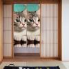 yefan A Curious Cat Blackout Curtains, Room Divider and Kitchen Curtains, 86 x 143 cm, 2 Panels view 2