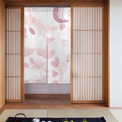 yefan Hand-Painted Floral Door Curtains, Room Divider, Blackout Curtains for Cabinets, Windows, Kitchen, Bedroom & More