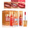 Duck Plumping Lip Gloss, High-Pigment Matte Formula, Glossy Finish, Non-Sticky, Spicy Ginger, 3-Pack view 1
