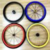 WHRAOY Silicone Wheelchair Push Rim Covers, 1 Pair, 56.9 cm / 61 cm, Non-Slip, Wear-Resistant, Green view 4