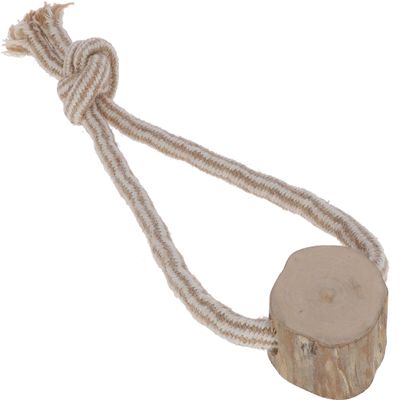Kerbl Pet Coffee Wood Dog Chew Toy, 27cm
