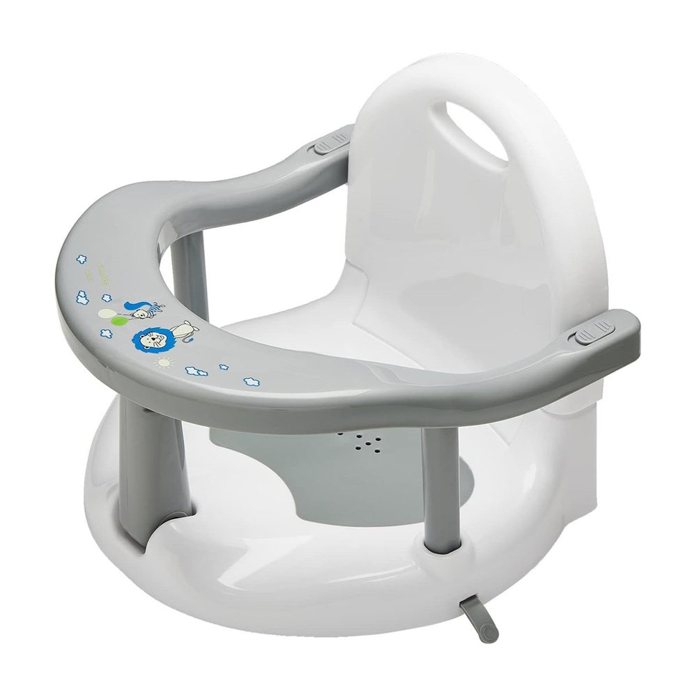 Foldable Non-Slip Baby Bath Seat with Suction Cup, 6–18 Months