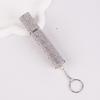 KDUPUP 5 mL Refillable Rhinestone Perfume Atomizer with Key Ring, White view 2
