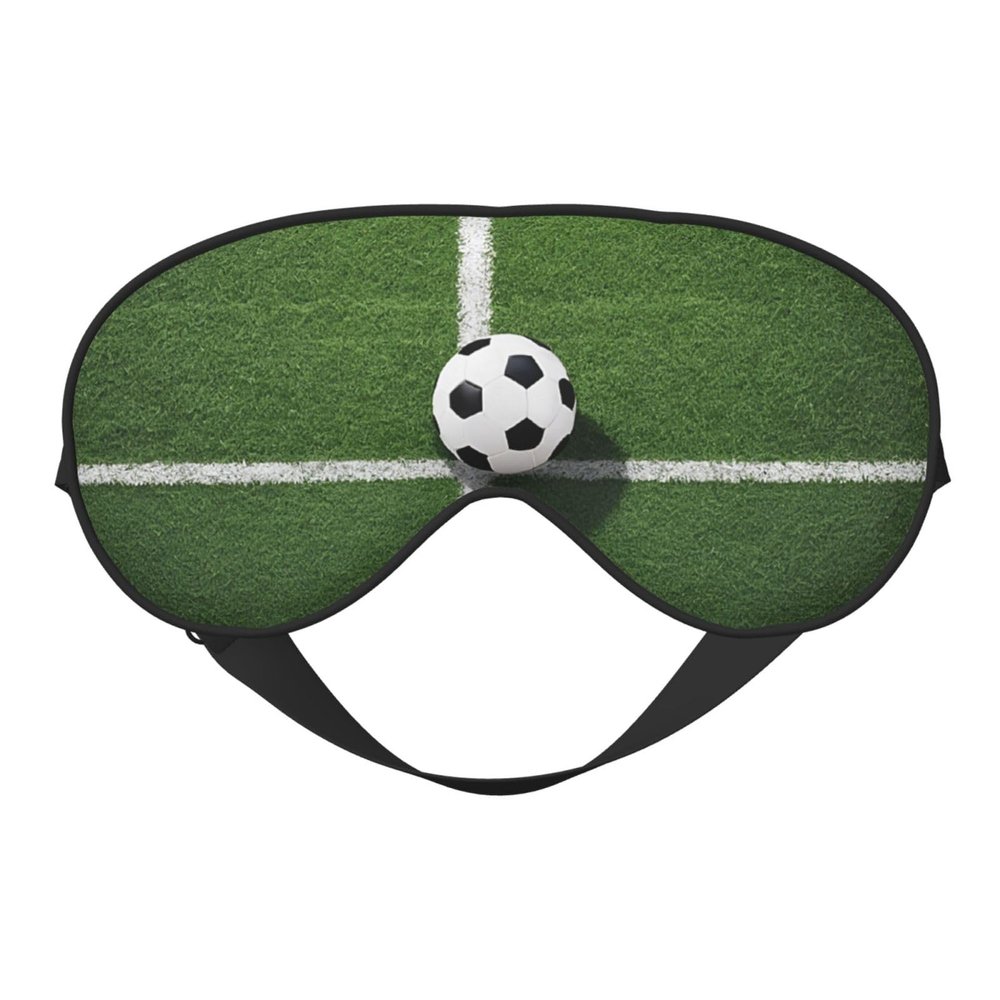 Light-Blocking Green Grass Eye Mask, Soft Adjustable Sleep Mask for Travel