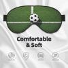 Light-Blocking Green Grass Eye Mask, Soft Adjustable Sleep Mask for Travel view 3