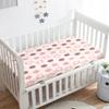 Treer Baby Fitted Sheet with Elastic, Rainbow Dots, Pink, 75 x 30 x 10 cm view 1