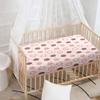 Treer Baby Fitted Sheet with Elastic, Rainbow Dots, Pink, 75 x 30 x 10 cm view 2