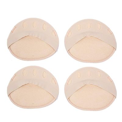 Forefoot Pads, 2 Pairs, for High-Heeled Shoes, Breathable, Skin Tone
