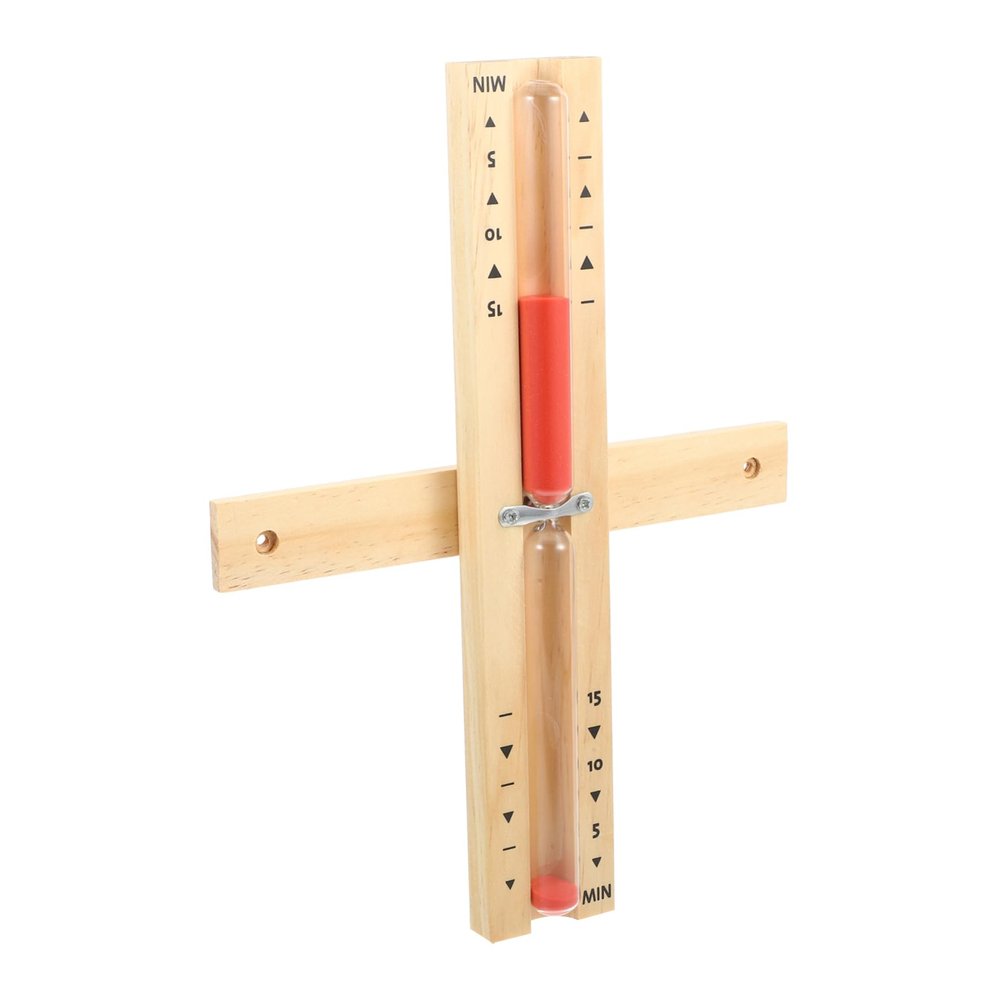 SEWOART 15-Minute Sauna Hourglass Timer, Red