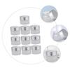 POVVFRTY 10-Pack Empty Cosmetic Jars with Lids, 2.6 × 3.5 cm view 2