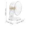 Hamster Wheel with Base, Quiet PVC Running Wheel for Small Animals view 2