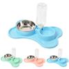 Raised Feeding Bowl for Puppies with Water Bottle, Non-Slip, Washable, Automatic, Plastic view 2