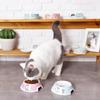 Ceramic Water Bowl for Dogs and Cats, Cute Round Cartoon Design, Large Capacity view 4