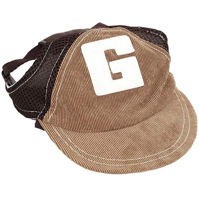 Portable Adjustable Breathable Corduroy Dog Sun Hat