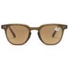 Lanomi Tinted Reading Sunglasses, UV400, Blue-Light Filter, Brown/Green Frame, Brown Lenses, 1.5 Magnification view 1