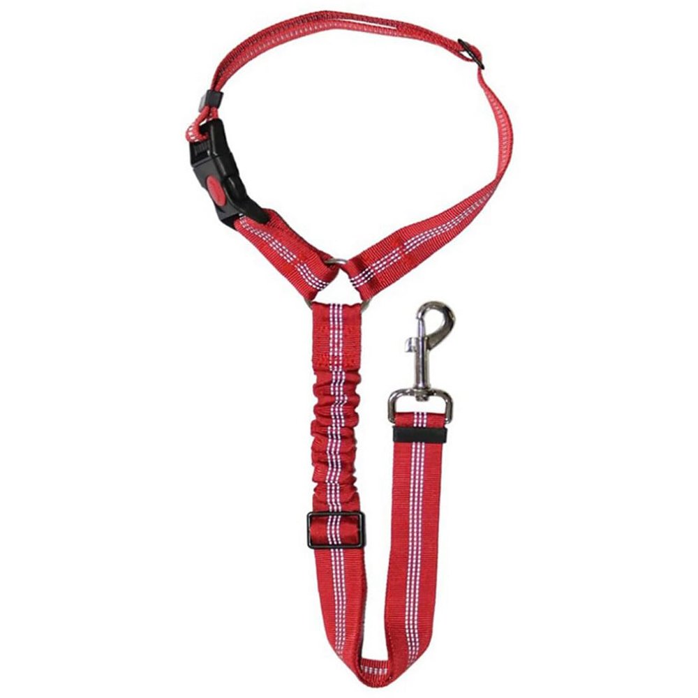 Reflective, Elastic, Adjustable Pet Safety Belt for Vehicles, Dog Leash for Car Headrests, for Puppy Travel