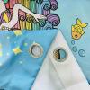 ANHOPE Ocean Mermaid Princess Blackout Curtains, Thermal Eyelet Drapes, 2-Piece Set, H 220 x W 140 cm view 4