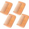 Muteitt 4-Piece Wide-Tooth Wooden Hair Comb Set view 1