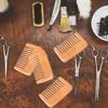 Muteitt 4-Piece Wide-Tooth Wooden Hair Comb Set view 3