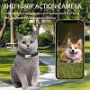Pet Collar Camera, HD 1080P, 170° Wide Angle, 0.96-Inch LCD Display view 3