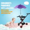 Giwuence Universal Stroller Sun Umbrella with Adjustable Clamp, UV Protection, Waterproof view 2