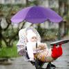 Giwuence Universal Stroller Sun Umbrella with Adjustable Clamp, UV Protection, Waterproof view 3