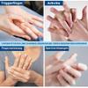 ThreeH 2 Reusable Finger and Toe Ice Sleeves, Hot and Cold Therapy, Black view 3