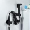 Black Handheld Toilet Bidet Sprayer Set view 1