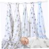 ifundom 2-Piece Newborn Muslin Swaddle Blankets, Breathable Cotton, Lightweight and Soft, for Boys and Girls, Little Bee view 4
