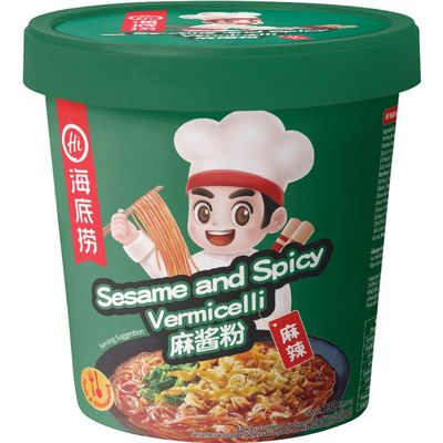 HAIDILAO Instant Rice Noodles, Sesame Spicy, Multipack (12 x 130 g)