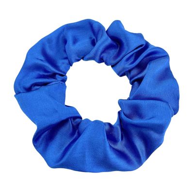 6-Piece Solid-Color Scrunchie Set, Dark Blue B