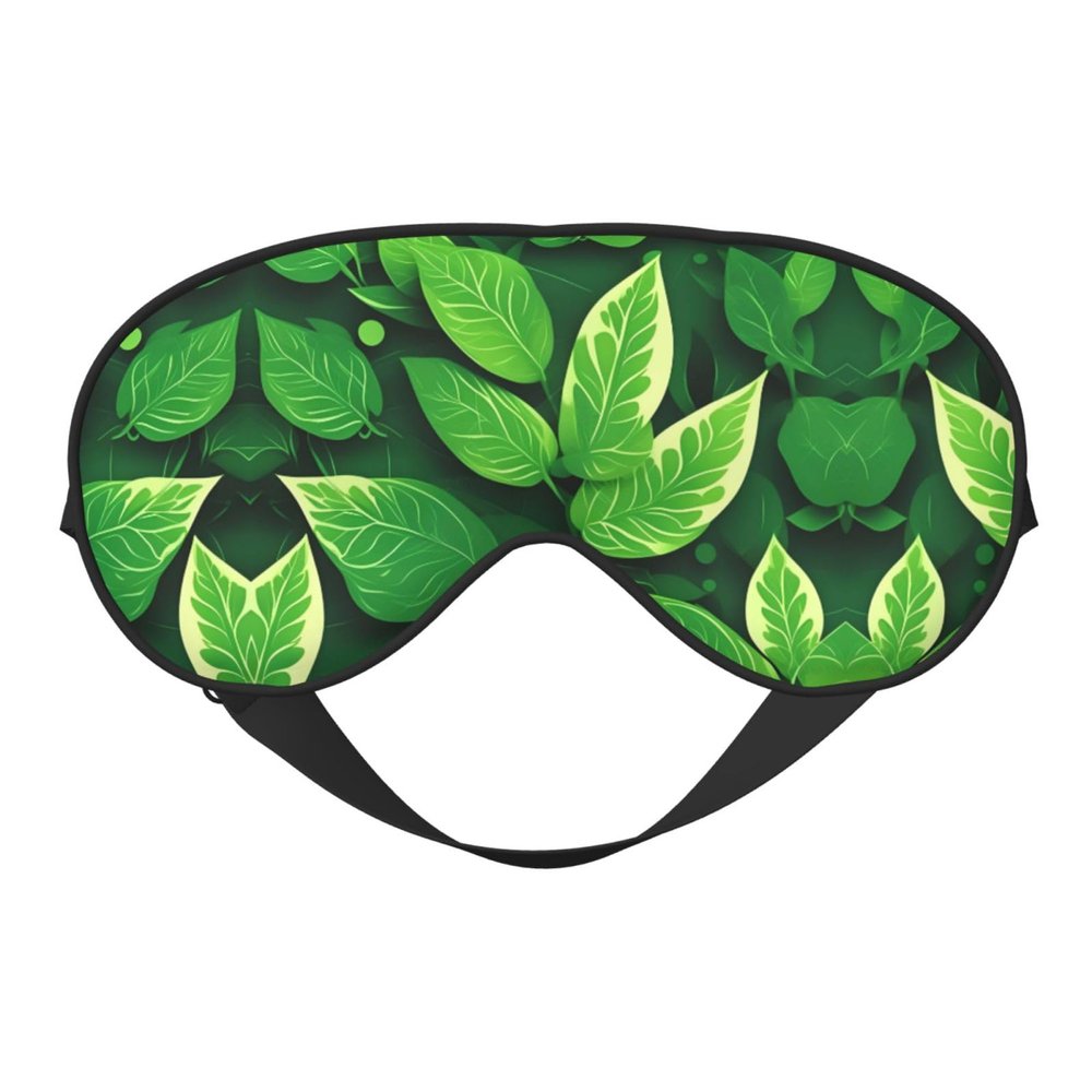 St. Patrick’s Day Leaves Sleep Mask, Adjustable and Breathable