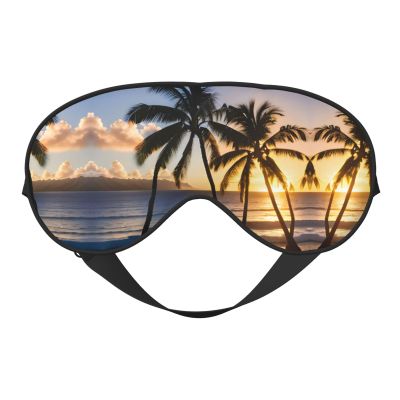 Hawaii Sun Rays Soft Sleep Eye Mask, Breathable Eye Cover for Travel and Relaxation