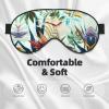 Soft Sleep Eye Mask for Women, Tropical Leaves, Breathable, Ideal for Travel and Relaxation view 3