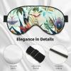 Soft Sleep Eye Mask for Women, Tropical Leaves, Breathable, Ideal for Travel and Relaxation view 4