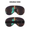 Soft Sleep Eye Mask for Women, Music Green Guitar Design, Breathable, Ideal for Travel and Relaxation view 2