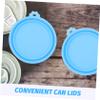 Yardwe 4-Pack Silicone Lids for Cat and Dog Food Cans, Reusable and Secure-Sealing view 2