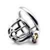 QgLust Stainless Steel Chastity Cage for Men, 45 mm view 3