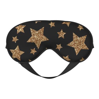 Gold and Bronze Stars Light-Blocking Sleep Mask